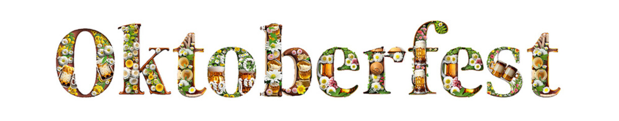 Oktoberfest text graphics