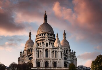 Obraz premium A view of the Sacre Coeur in Paris