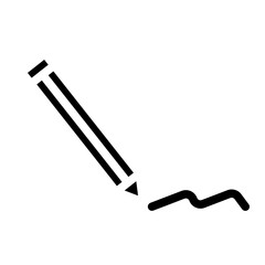 writing pencil solid icon