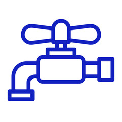 Obraz premium water tap color icon