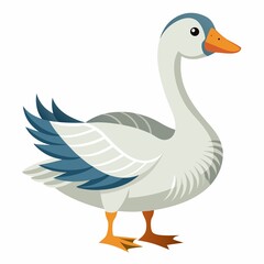 Obraz premium goose isolated on white background