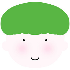 cute smiling child face
