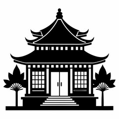 chinese temple in the morning