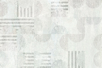 Obraz premium Cement texture. Abstract grunge textured background. Background for ceramic tile. Digital tiles design. Colorful ceramic wall tiles decoration. Abstract damask patchwork pattern