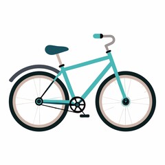 Obraz premium bicycle isolated on white background