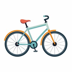 Fototapeta premium bicycle isolated on white