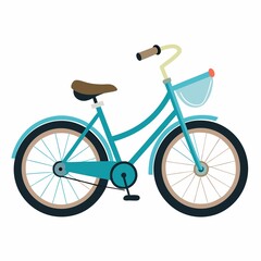 Fototapeta premium bicycle isolated on white