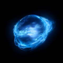 Fx Energy Ball Effect with Blue Fractal Glow