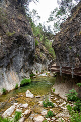 Borosa River Trail, Cerrada de Elías, Sierra de Cazorla National Park, Jaén, Andalusia. Spain