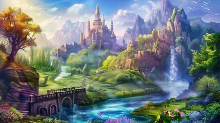 A Majestic Castle Amidst a Serene Landscape