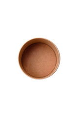 Empty ceramic round plate on dark textured concrete background