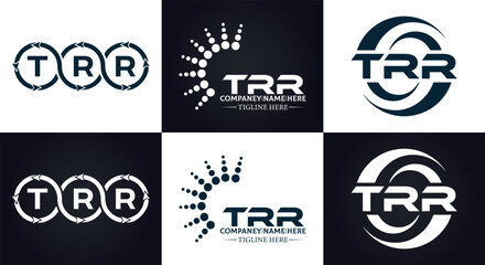 TRR logo. T R R design. White TRR letter. TRR, T R R letter logo design. T R R letter logo design in GOLD, GOLDEN LOGO, THREE, style. letter logo set in one artboard. T R R letter logo vector design.	