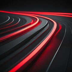 Abstrakt Rennstrecke mit Neonfarben