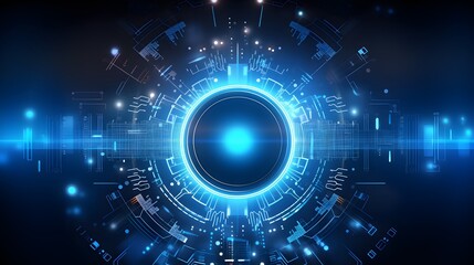 Fototapeta premium Abstract technology background Hi-tech communication concept futuristic digital innovation background vector illustration