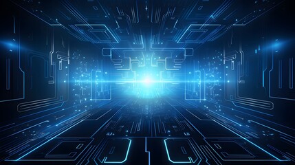 Obraz premium Abstract technology background Hi-tech communication concept futuristic digital innovation background vector illustration