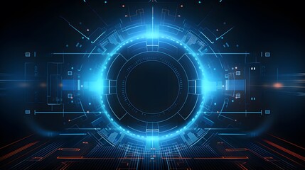 Fototapeta premium Abstract technology background Hi-tech communication concept futuristic digital innovation background vector illustration