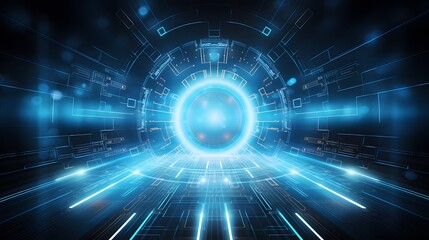 Fototapeta premium Abstract technology background Hi-tech communication concept futuristic digital innovation background vector illustration