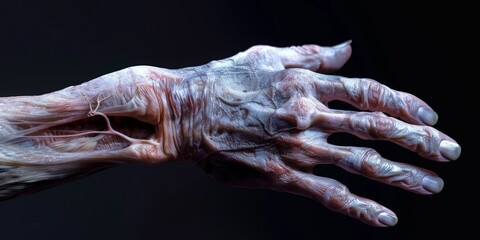 Fototapeta premium Close-up of a Veined Hand