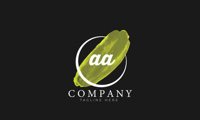 aa logo, craft logo, clothing logo, water color logo