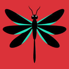 Guinea Dragonfly Vector Silhouette Designs for Your Creative Projects