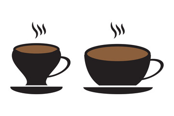 Cup of coffee icon set vector illustration