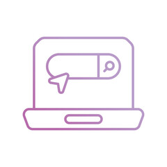 search bar icon with white background vector stock illustration