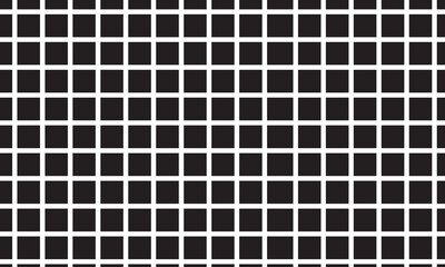 White black background of squares and intersecting stripes and lines. Checkered striped seamless repeat pattern. Vector illustration. EPS 10/AI