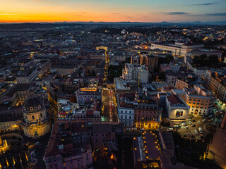Obraz premium Photos of Rome city center and tourist places in spring