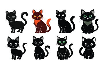 Cat vector silhouette illustration