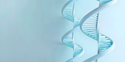 Abstract DNA pattern in blue hues with minimalist design and negative space. Concept Abstract Art, DNA Pattern, Blue Hues, Minimalist Design, Negative Space