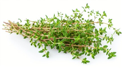 Obraz premium Fresh Thyme Herb isolated on white background