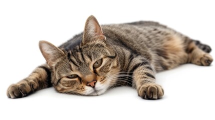 Cat isolated on white background