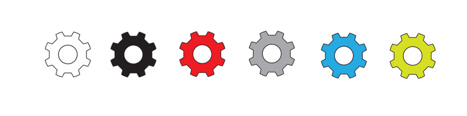 settings vector icon set. settings illustration sign collection. settings symbol. settings logo..
