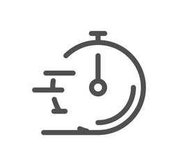 Time related icon outline and linear vector.	
