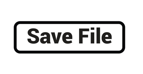 Save File Button Design High-Quality Graphics