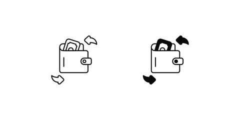 cash back icon with white background vector stock illustration