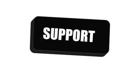 Support Button Vector - Royalty-Free Image for Websites