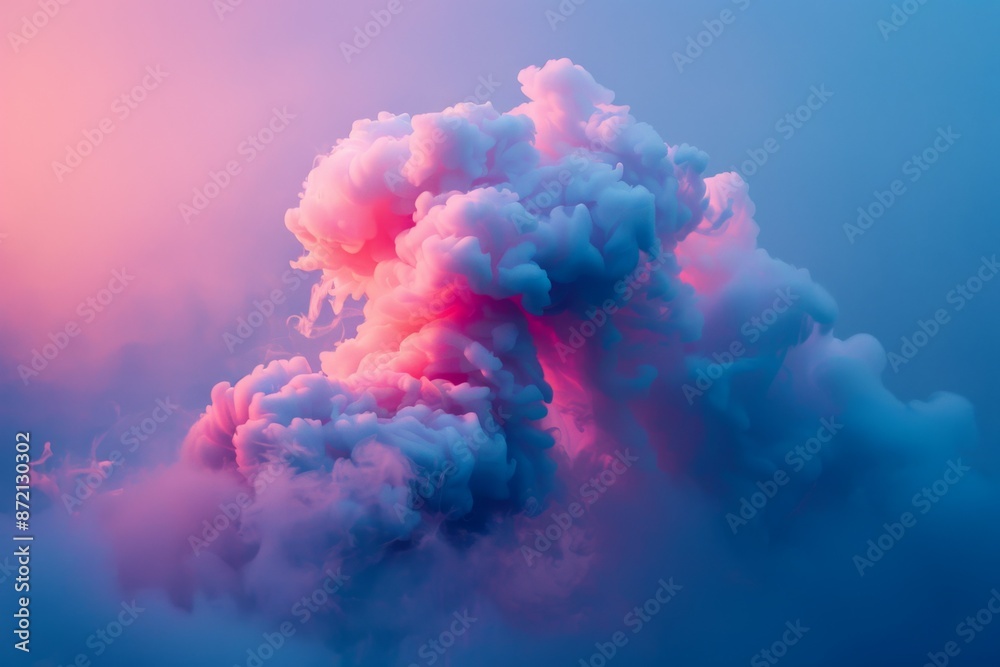 Canvas Prints Dreamy Colorful Smoke Explosion