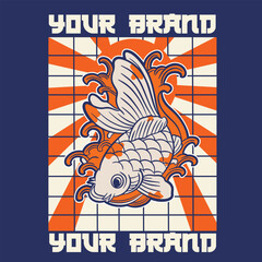 Free Vector | Flat design koi fish logo design	
