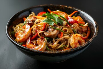 Shrimp and Vegetable Asian Noodles