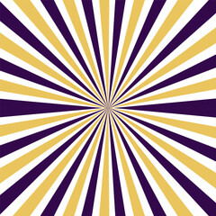 Retro yellow purple vintage sunburst vector design