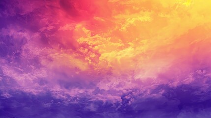 Obraz premium Panoramic Sunset on Summer Sky. generative AI image