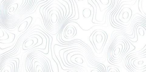 Abstract background wavy topographic line map. Contour geography map grid abstract backdrop. Seamless pattern and banner design. Modern and dynamic feel to topographic mapping vector illustration.	