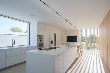 Modern Home with Pool, Designer Features, and Lush Greenery