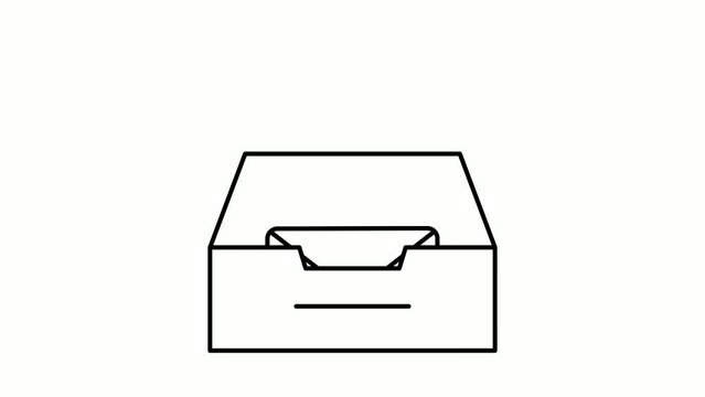 Message Outbox animated video, Mail Client UI footage, Send All Interface, Outbound inbound mail Server animation, Cloud computing and Web hosting services Clip