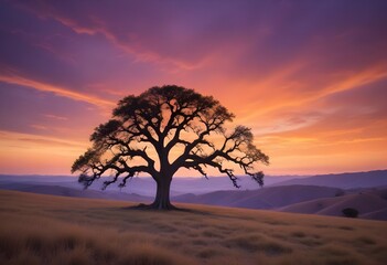 Obraz premium Beautiful Tree Sunset