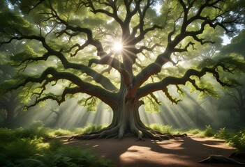 Beautiful Tree Sunset