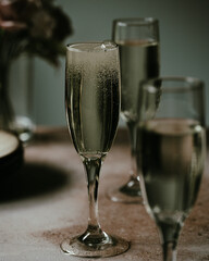 glasses of champagne