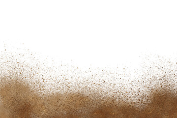 mud splash isolated transparency background.