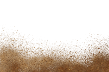 mud splash isolated transparency background.